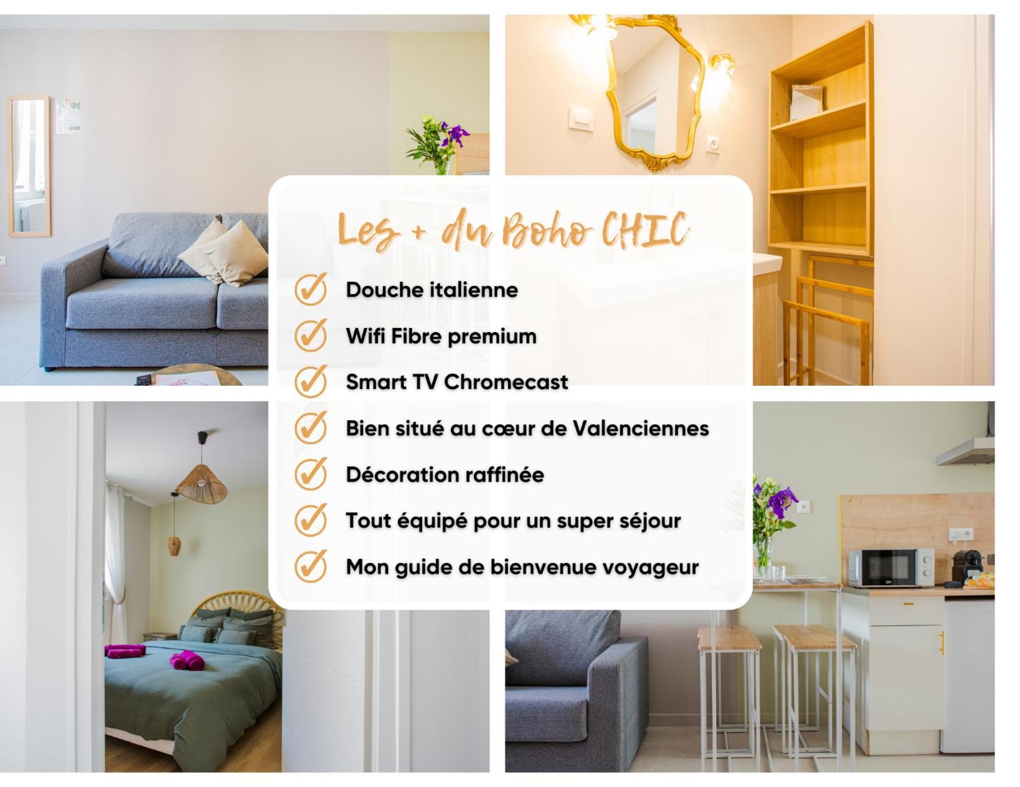 ואלנסיין Ideal Pro & Couple - 2 Logements Theme Boho Chic Rdc & Dandy 1Er Etage - Quartier Calme - Jardin - Wifi Hd - Smart Tv - Parking Gratuit - Proche Centre & Transports - Ask Home מראה חיצוני תמונה